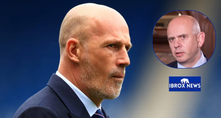 Rangers manager Philippe Clement and Patrick Stewart