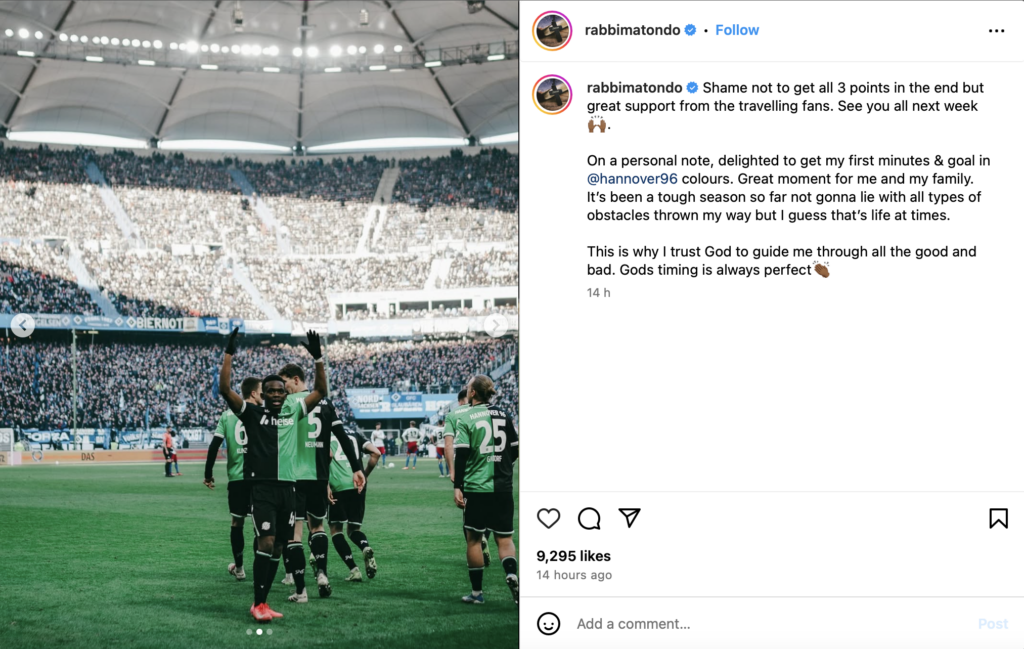 Rabbi Matondo Instagram