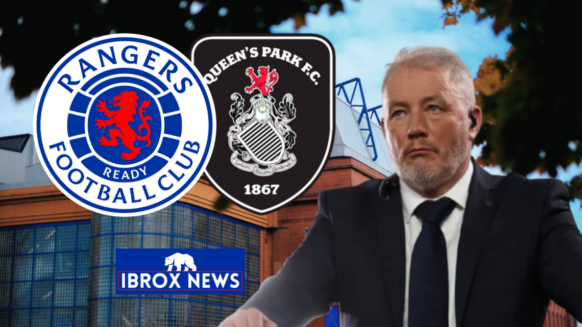 Ally McCoist Rangers Queen's Park badges