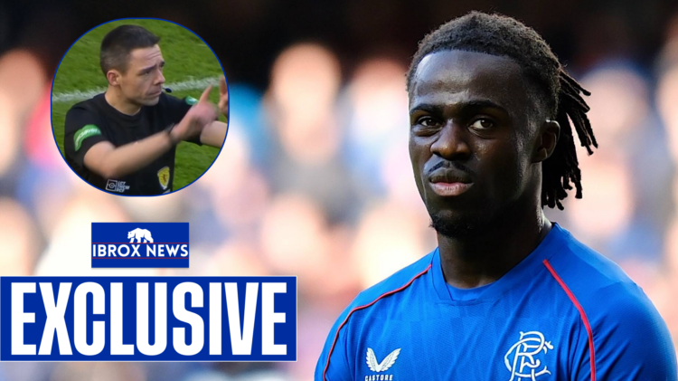 Rangers defender Clinton Nsiala is involved in VAR controversy v St Mirren