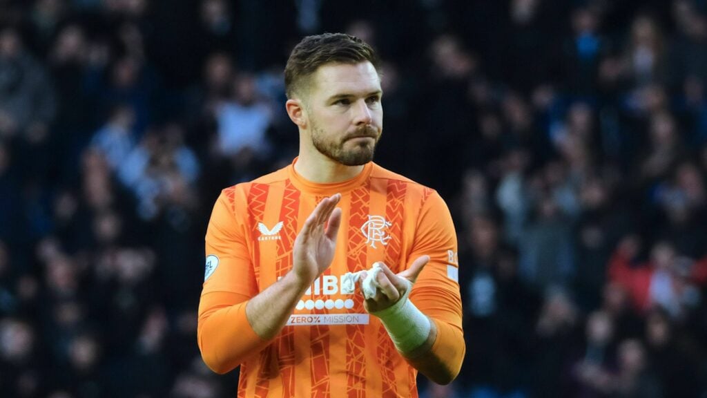 Jack Butland applauds Rangers fans
