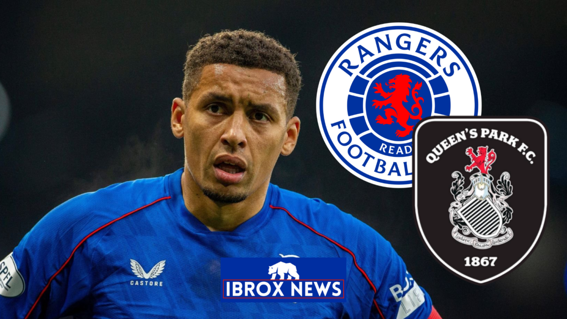 James Tavernier Rangers Queen's Park badges