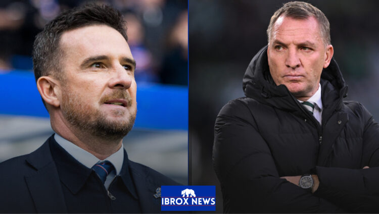 Rangers manager Barry Ferguson and Celtic manager Brendan Rodgers