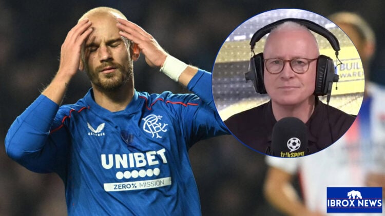 Rangers winger Vaclav Cerny and Jim White