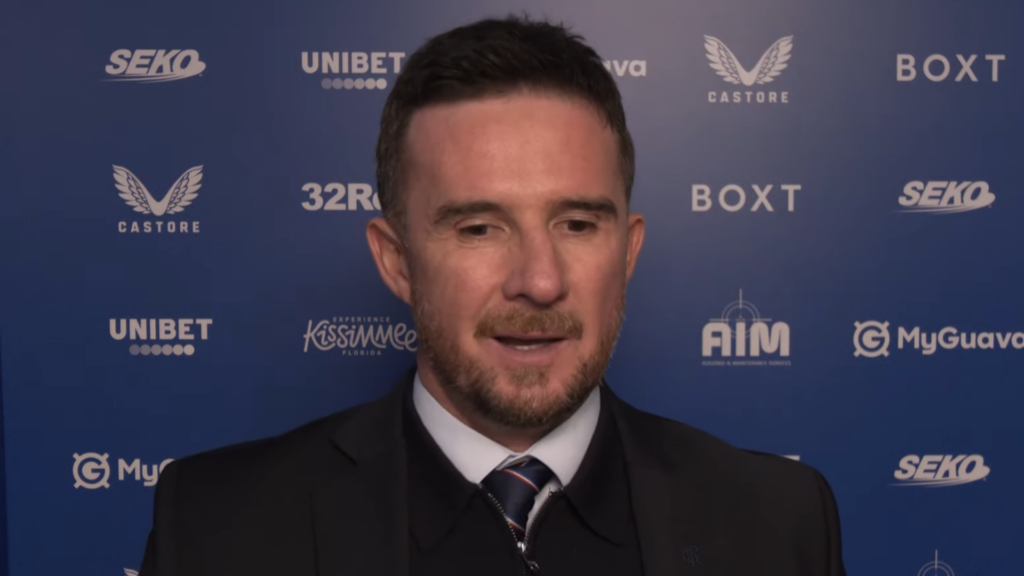 Rangers manager Barry Ferguson