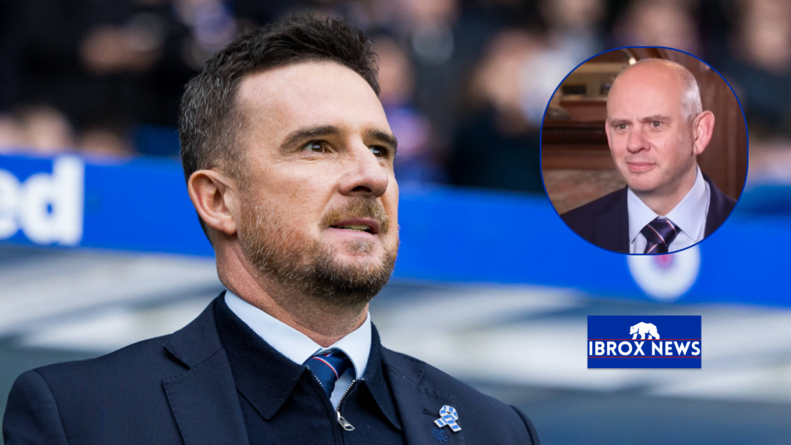 Patrick Stewart and Barry Ferguson at Rangers.