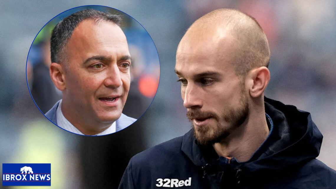 Rangers forward Vaclav Cerny and Paraag Marathe of the 49ers Enterprises