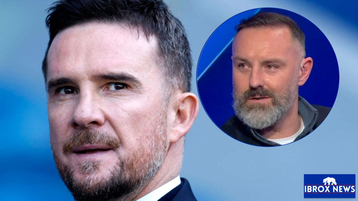 Rangers interim manager Barry Ferguson and Kris Boyd