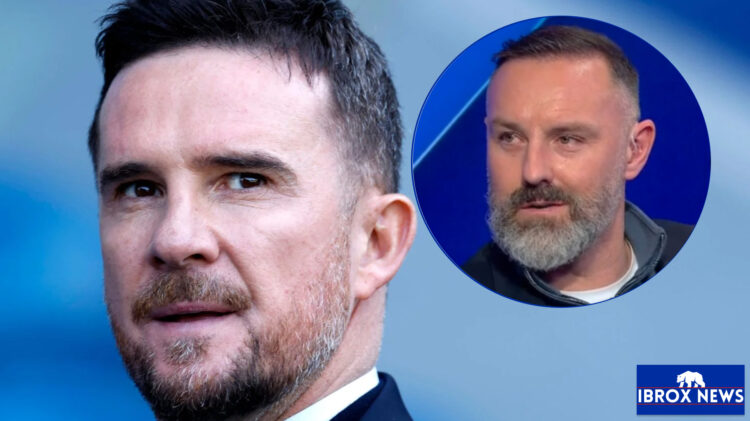 Rangers interim manager Barry Ferguson and Kris Boyd