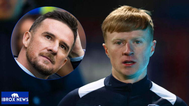Rangers interim manager Barry Ferguson and Dundee midfielder Lyall Cameron
