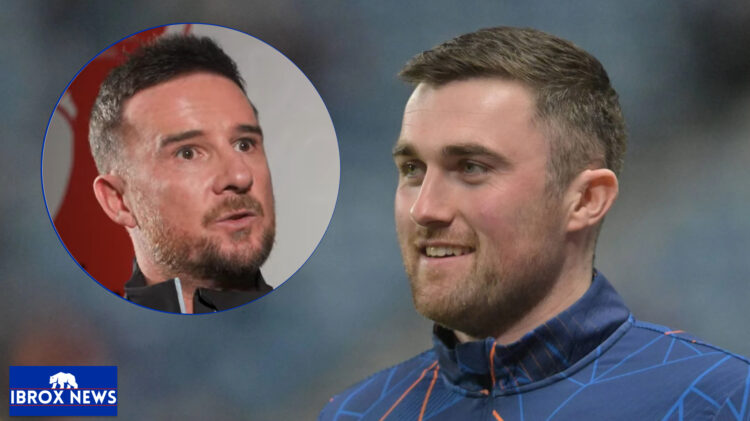 Rangers defender John Souttar and Barry Ferguson