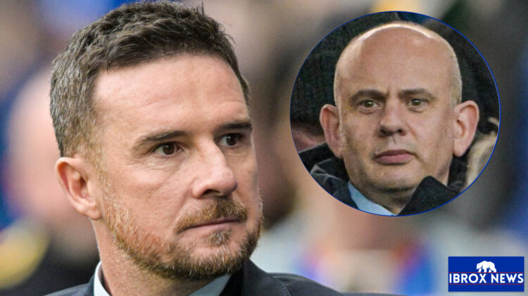 Rangers interim manager Barry Ferguson and Patrick Stewart