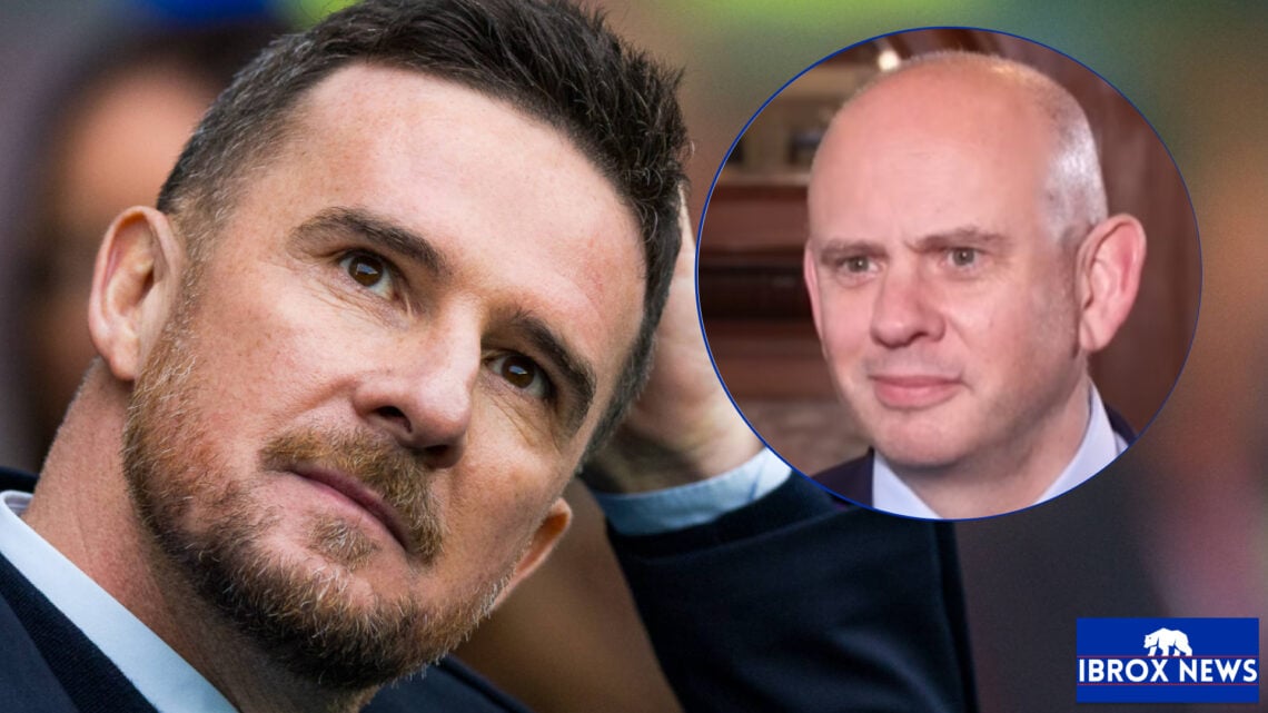 Rangers manager Barry Ferguson and Patrick Stewart