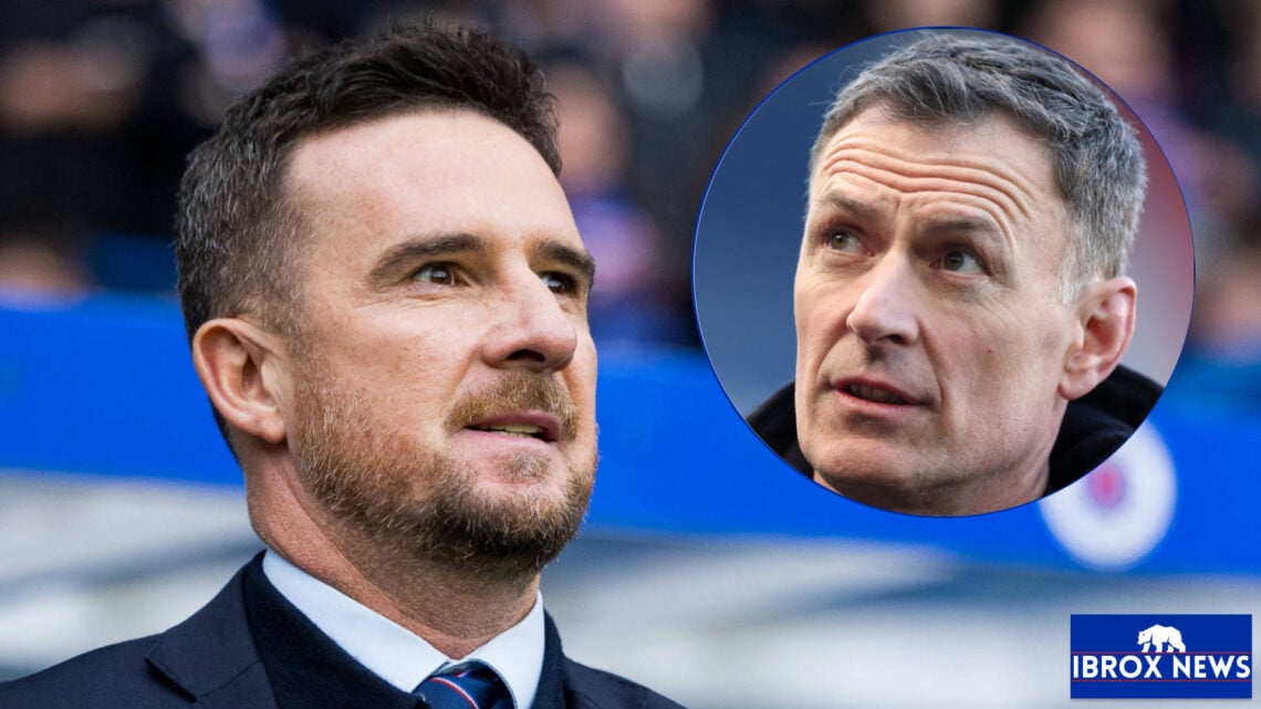 Rangers interim manager Barry Ferguson and Chris Sutton