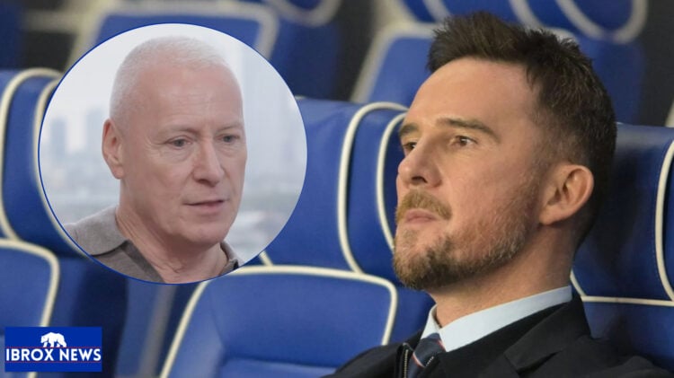 Rangers interim manager Barry Ferguson and Jim White