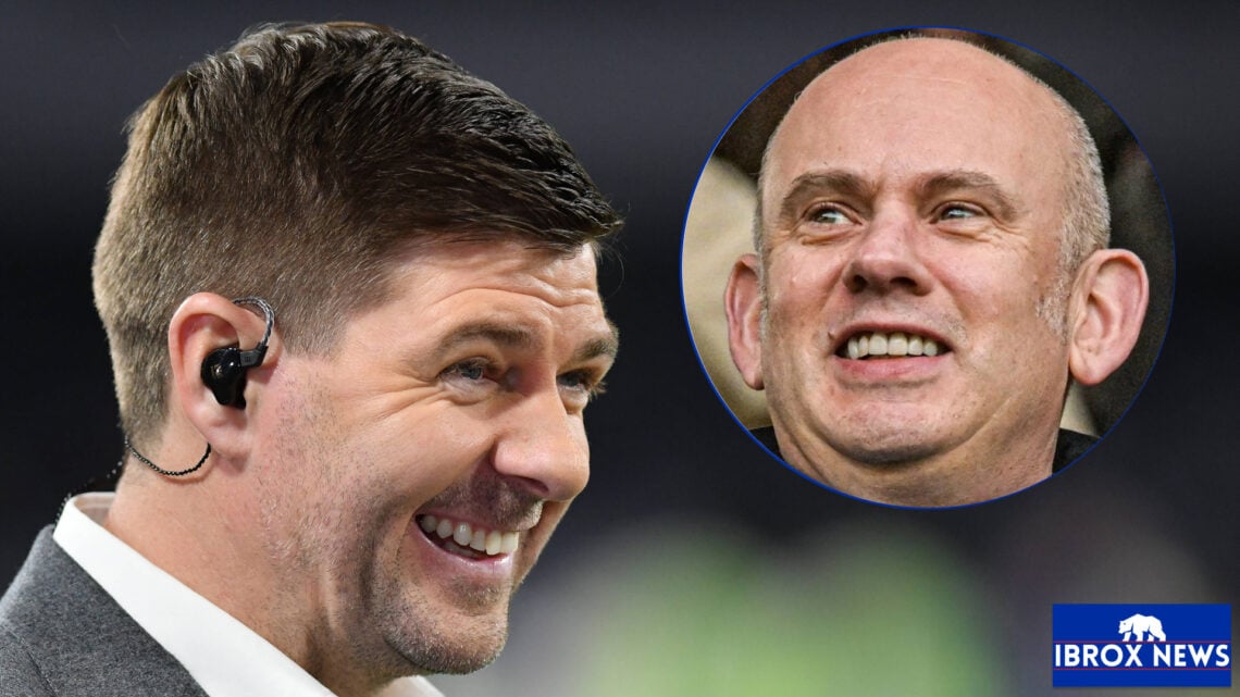 Rangers CEO Patrick Stewart and Steven Gerrard