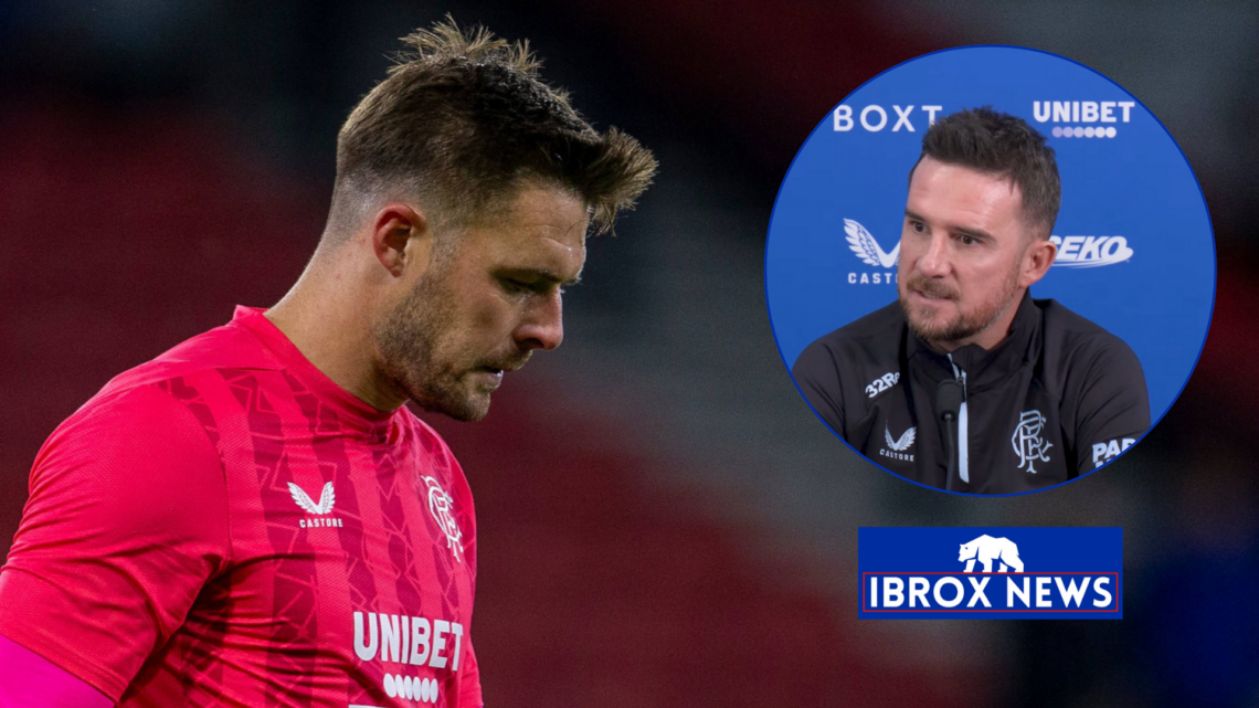 Rangers Jack Butland and Barry Ferguson