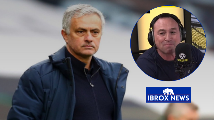 Rangers Jose Mourinho and Jason Cundy
