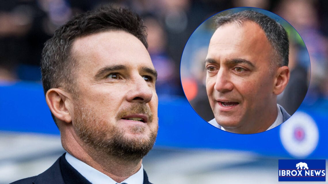 Rangers interim manager Barry Ferguson and 49ers Enterprises chief Paraag Marathe