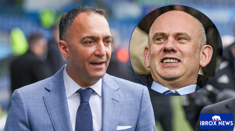 Rangers CEO Patrick Stewart and 49ers chairman Paraag Marathe