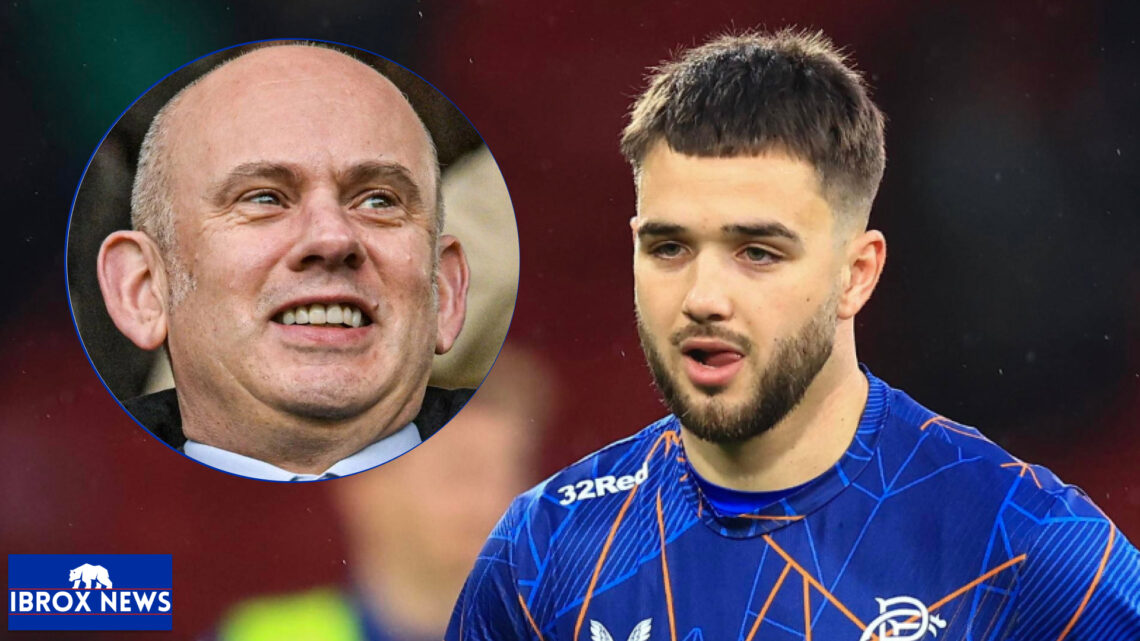 Rangers midfielder Nicolas Raskin and Patrick Stewart