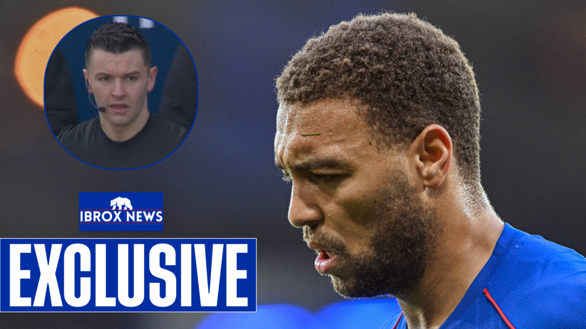 Cyriel Dessers was involved in a controversial moment in Rangers v Motherwell.
