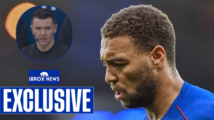 Cyriel Dessers was involved in a controversial moment in Rangers v Motherwell.