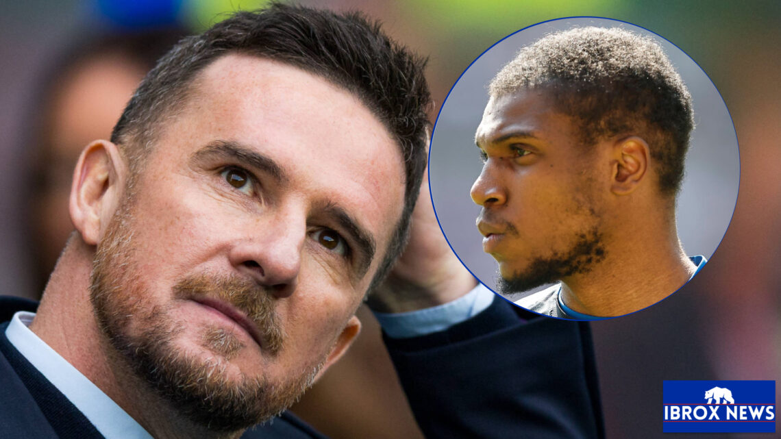 Rangers manager Barry Ferguson and Dujon Sterling