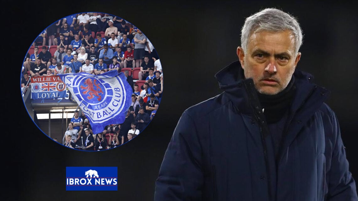 Jose Mourinho and Rangers fans