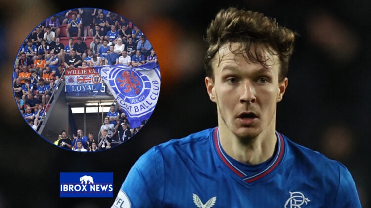 Kieran Dowell and Rangers fans