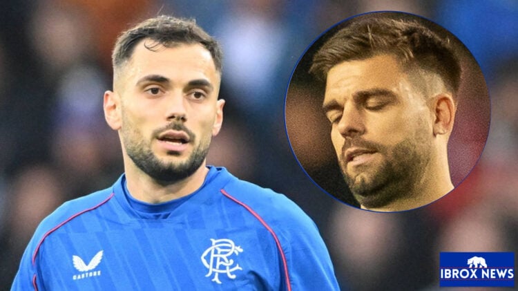 Rangers star Nedim Bajrami and Robin Propper