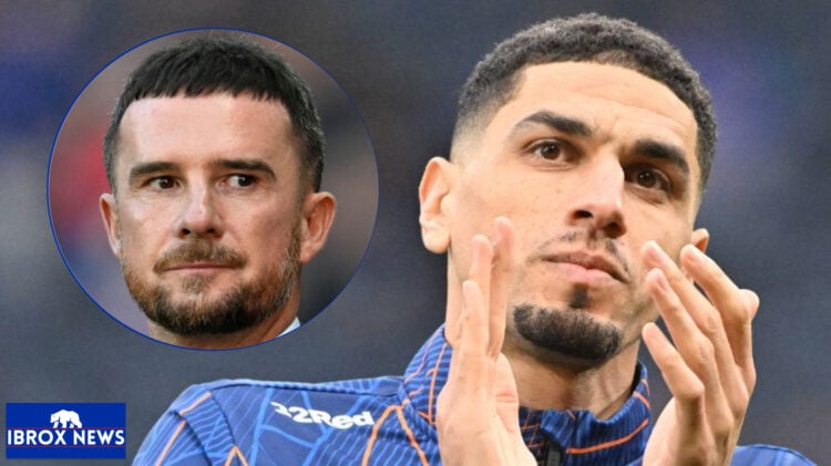 Rangers defender Leon Balogun and Barry Ferguson