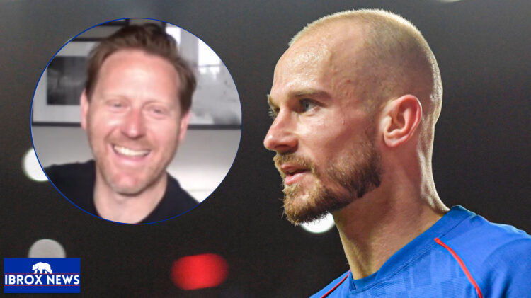 Rangers forward Vaclav Cerny and Michael Stewart
