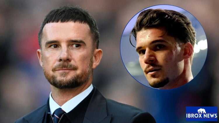 Rangers manager Barry Ferguson and Ianis Hagi