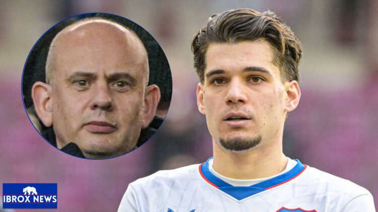 Rangers star Ianis Hagi and Patrick Stewart