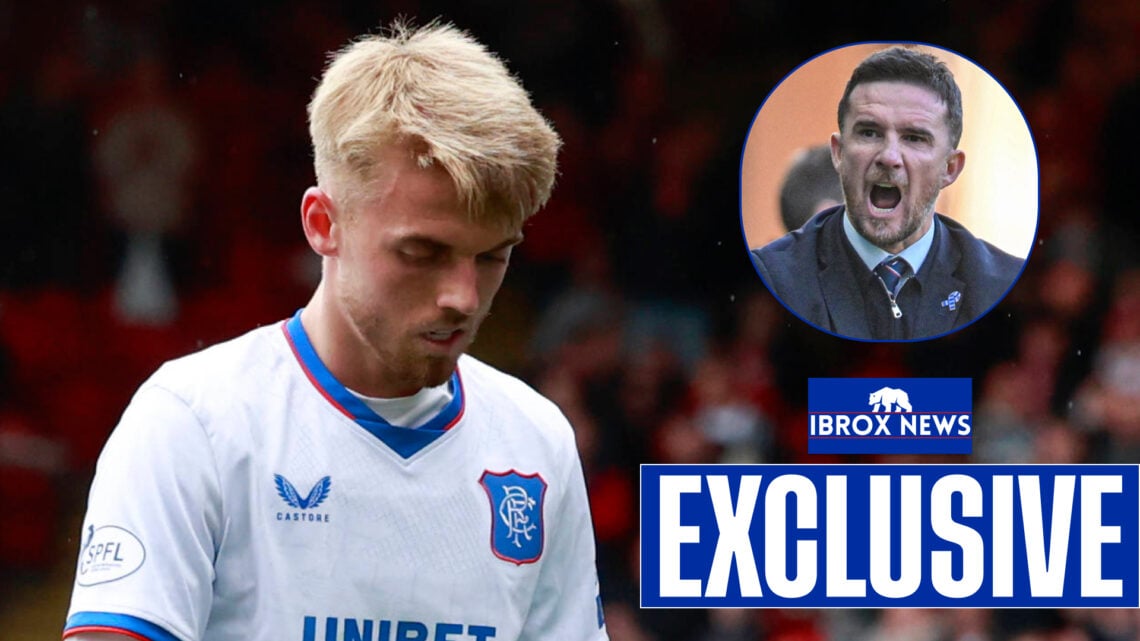 Ross McCausland was sent off in Aberdeen v Rangers.