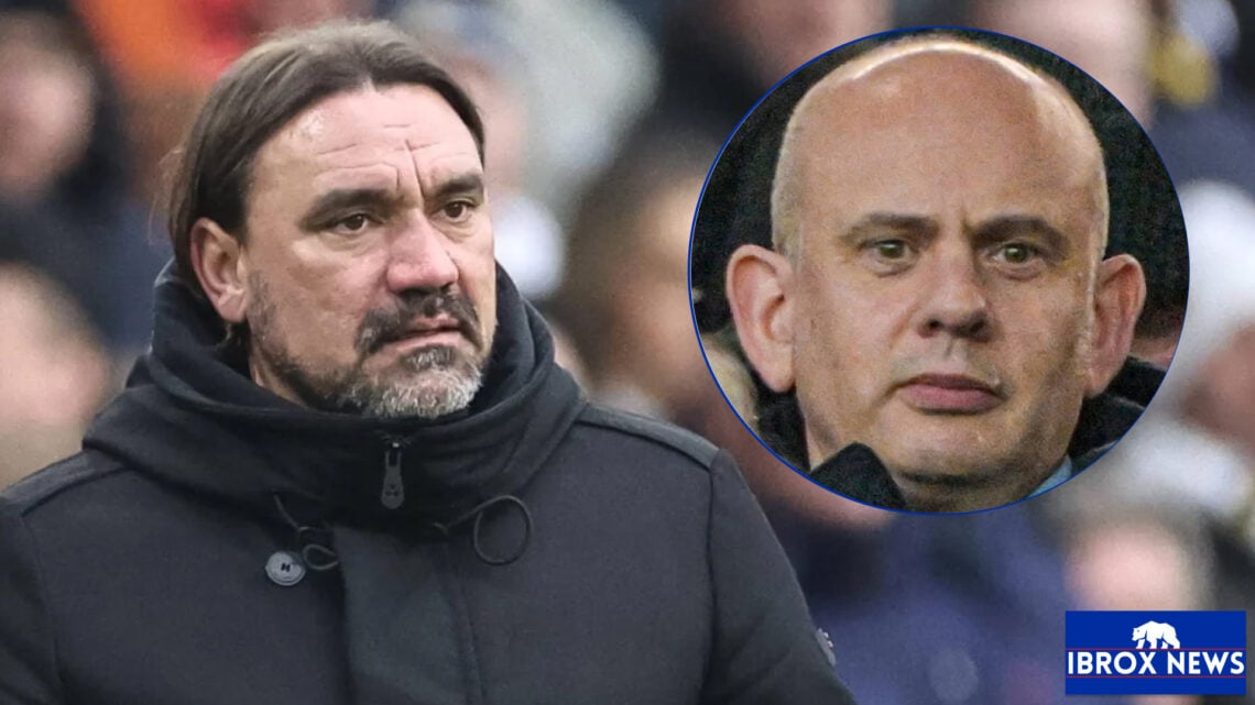 Rangers CEO Patrick Stewart and Leeds United manager Daniel Farke