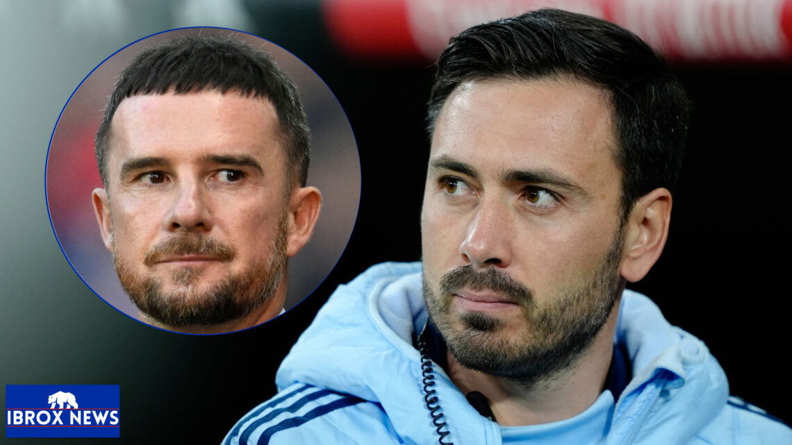 Rangers interim manager Barry Ferguson and Real Madrid assistant head coach Davide Ancelotti