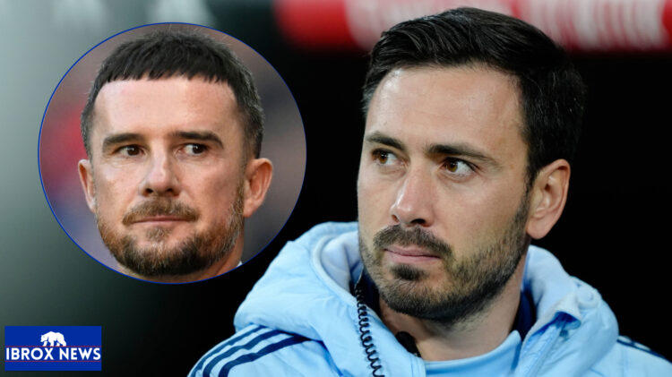 Rangers interim manager Barry Ferguson and Real Madrid assistant head coach Davide Ancelotti