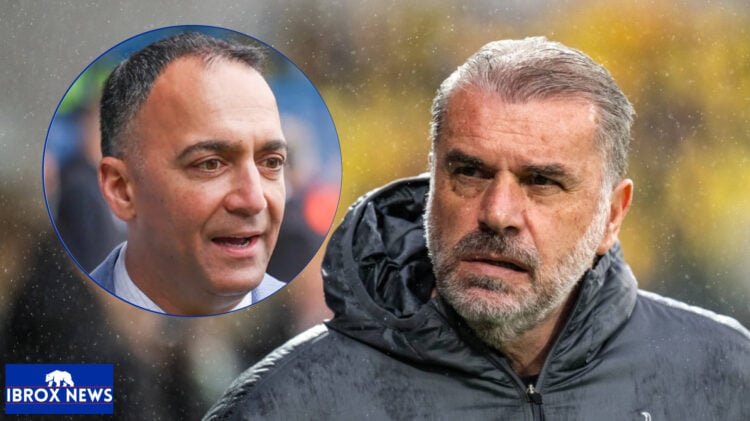 Rangers potential new owner Paraag Marathe and Tottenham manager Ange Postecoglou