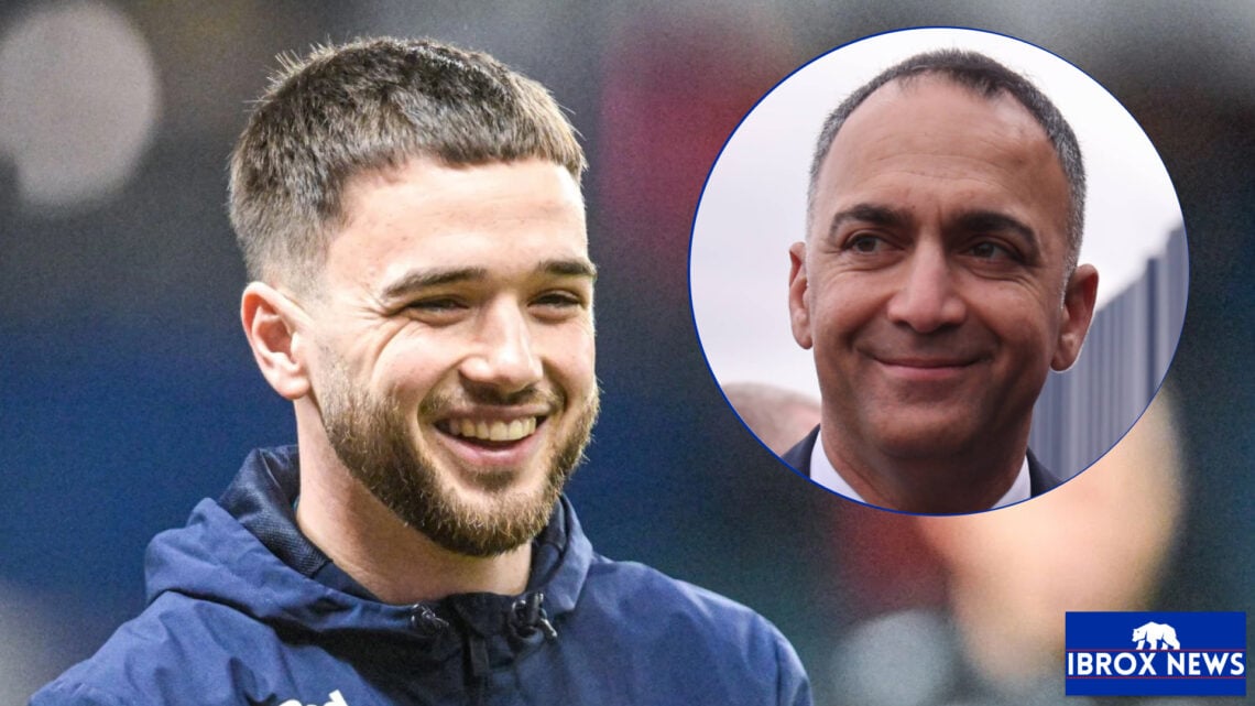 Rangers midfielder Nico Raskin and 49ers Enterprises chief Paraag Marathe