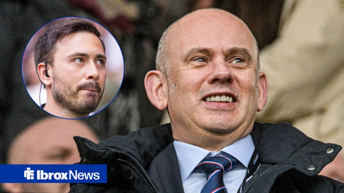 Rangers CEO Partick Stewart and Davide Ancelotti