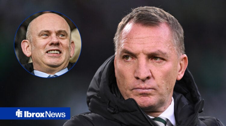 Rangers CEO Patrick Stewart and Celtic manager Brendan Rodgers