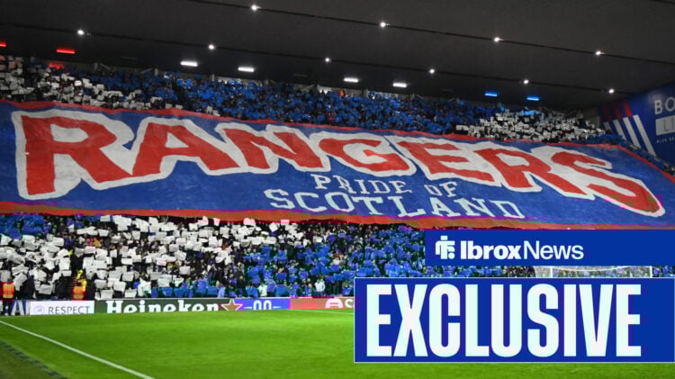 Rangers fans at Ibrox