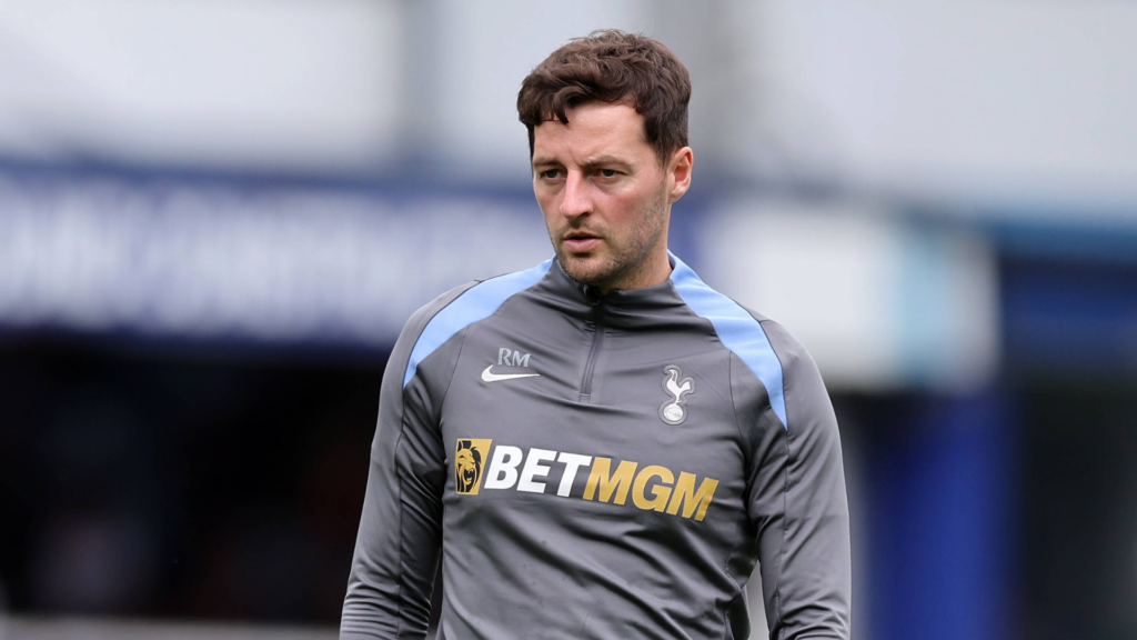 Tottenham assistant manager Ryan Mason