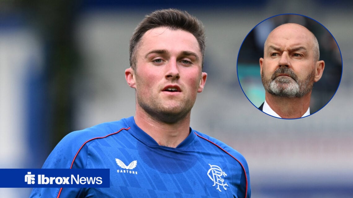 Rangers star John Souttar was on Scotland duty.