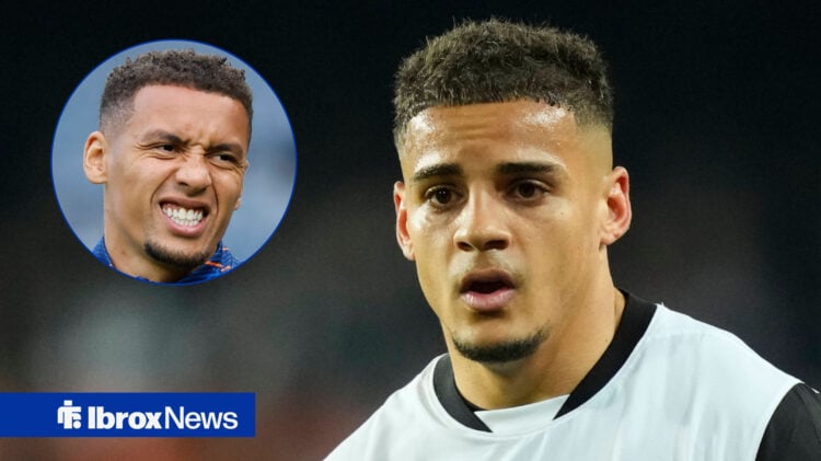 Ragers defender James Tavernier and Bournemouth ace Max Aarons