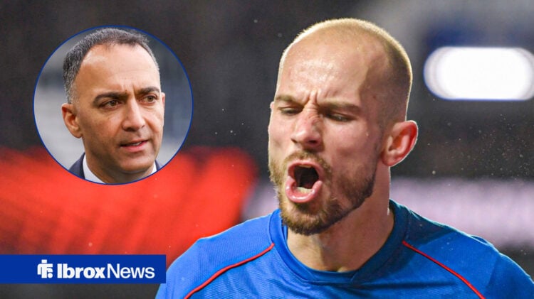 Rangers forward Vaclav Cerny and Paraag Marathe