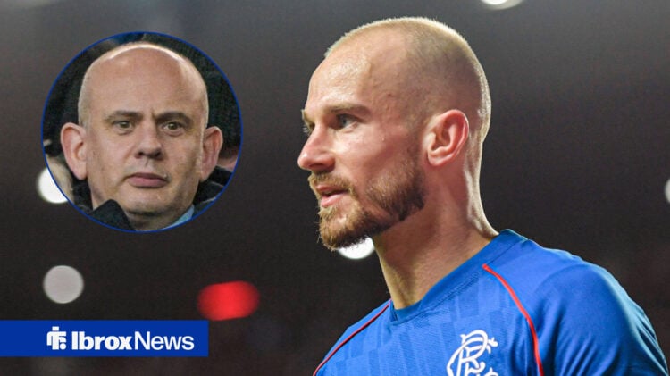 Rangers CEO Patrick Stewart and Vaclav Cerny