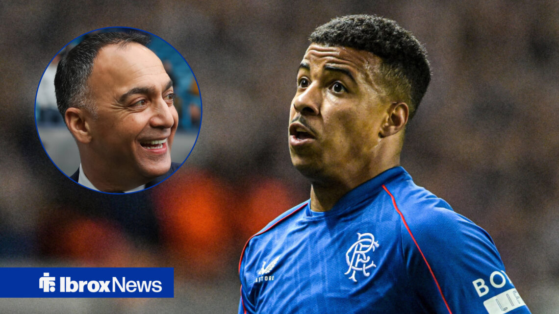 Rangers striker Hamza Igamane and Paraag Marathe